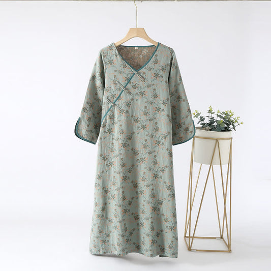 Pure Cotton Elegant Floral Nightdress