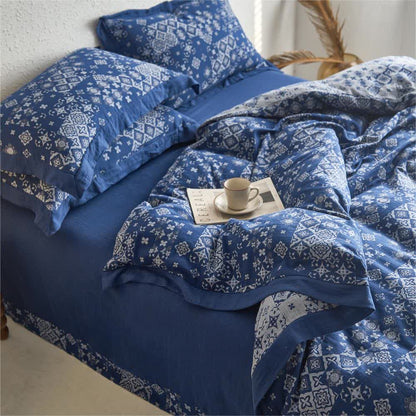 Pure Cotton Vintage Gauze Bedding Set (4PCS)