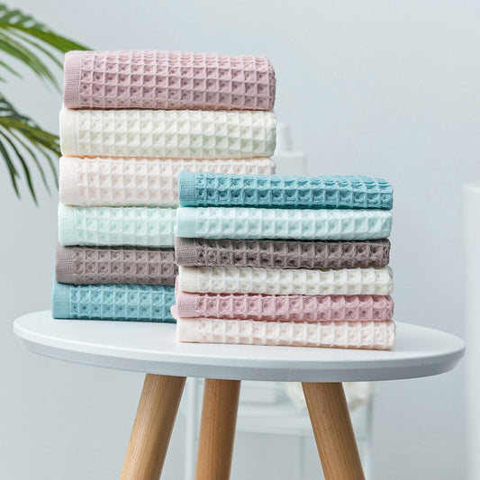 Ownkoti Simple Cotton Waffle Weave Towel (3PCS)