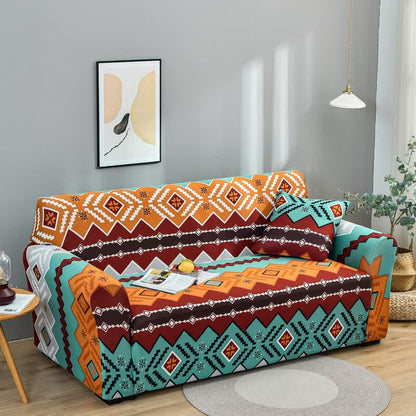 Navajo Style Elastic Stretchable Couch Cover