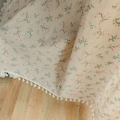 Countryside Style Floral Light Filtering Curtain