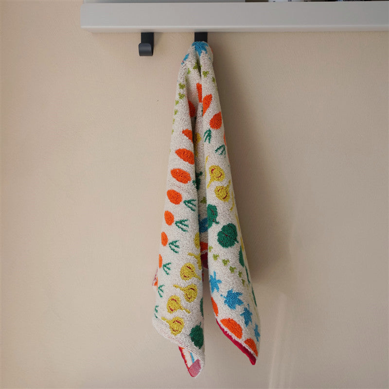 Colorful Vegetable Pattern Breathable Cotton Towel