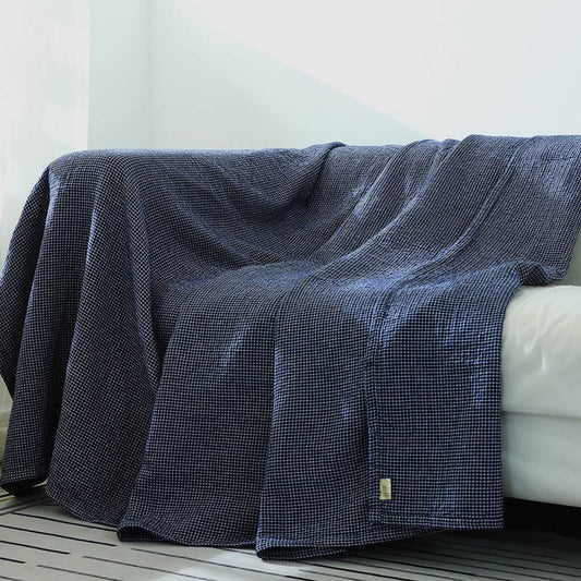 Ownkoti Plaid Sofa Blanket Gauze Sofa Cover