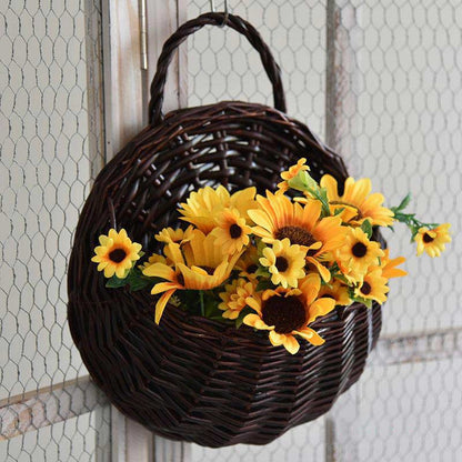 Ownkoti Handwoven Plant Basket with Handle (3PCS)