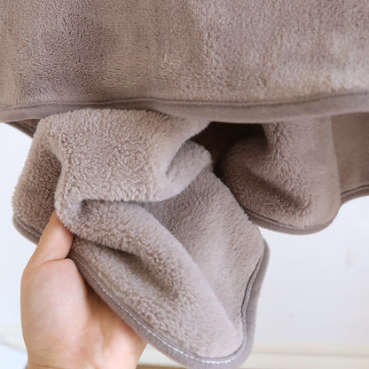 Solid Color Soft Flannel Shawl Blanket - image 7