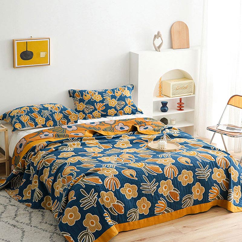 Yellow Flower Sofa Blanket Sofa Cover