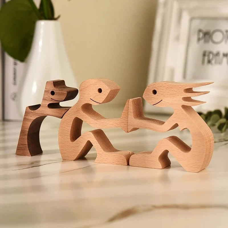 Ownkoti Hand-made Wooden Pet Carvings Home Decor