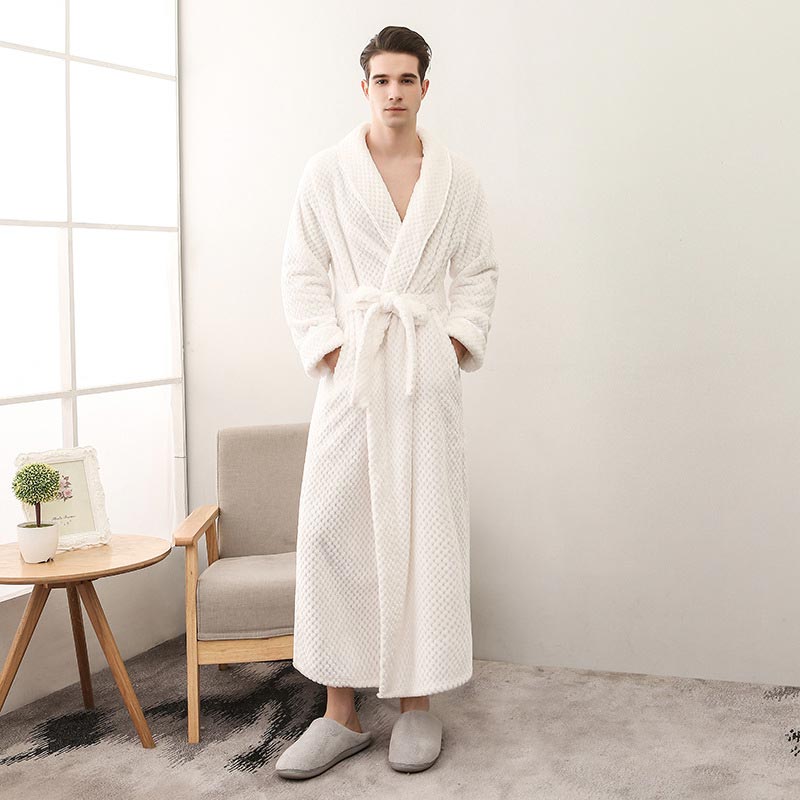 Ownkoti Puffy Fleece Pajama Long Bathrobe - image 9