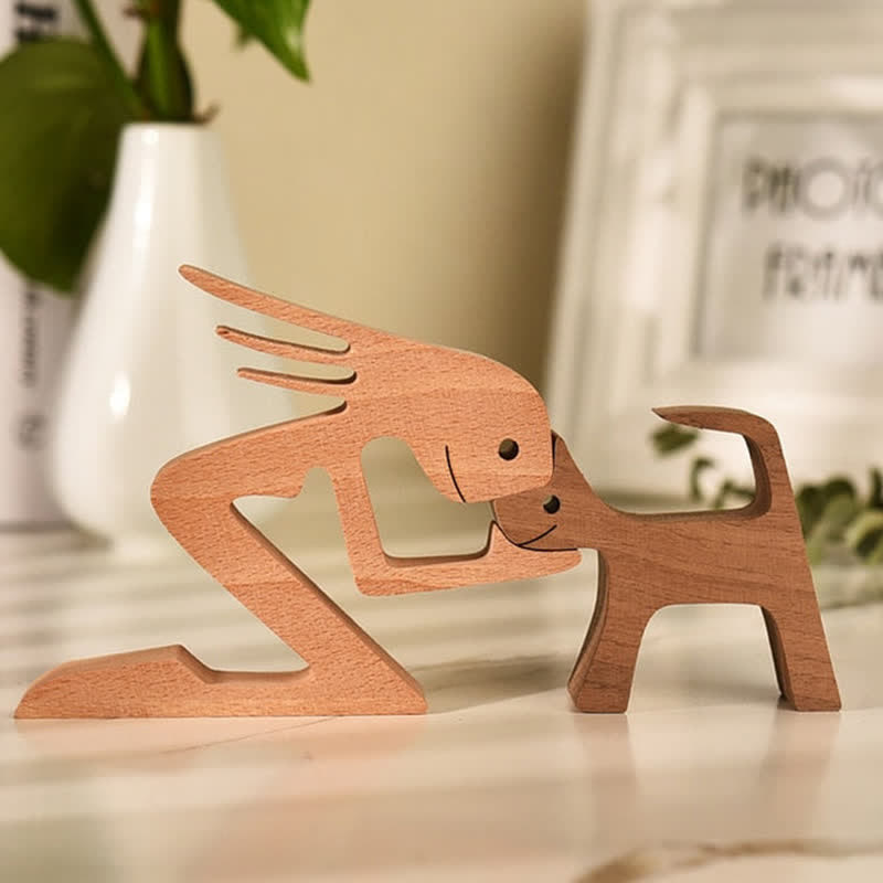 Ownkoti Hand-made Wooden Pet Carvings Home Decor