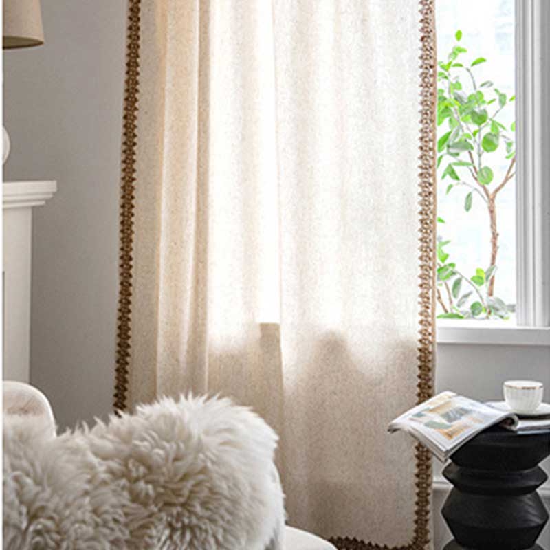 Bohemian Beige Semi-Blackout Curtain