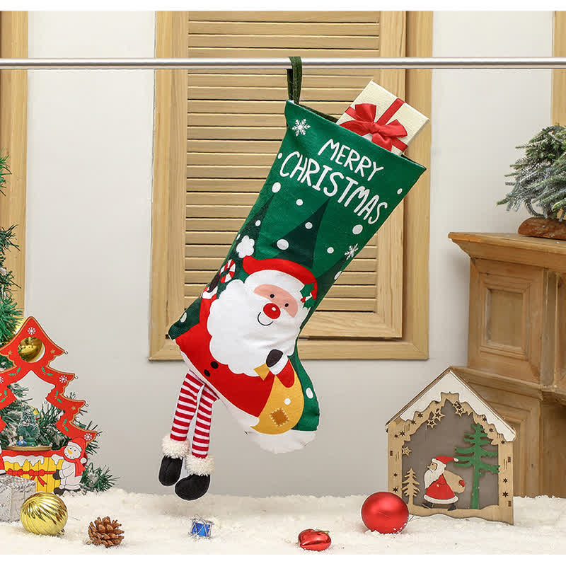 Cute "MERRY CHRISTMAS" Decorative Hanging Stocking