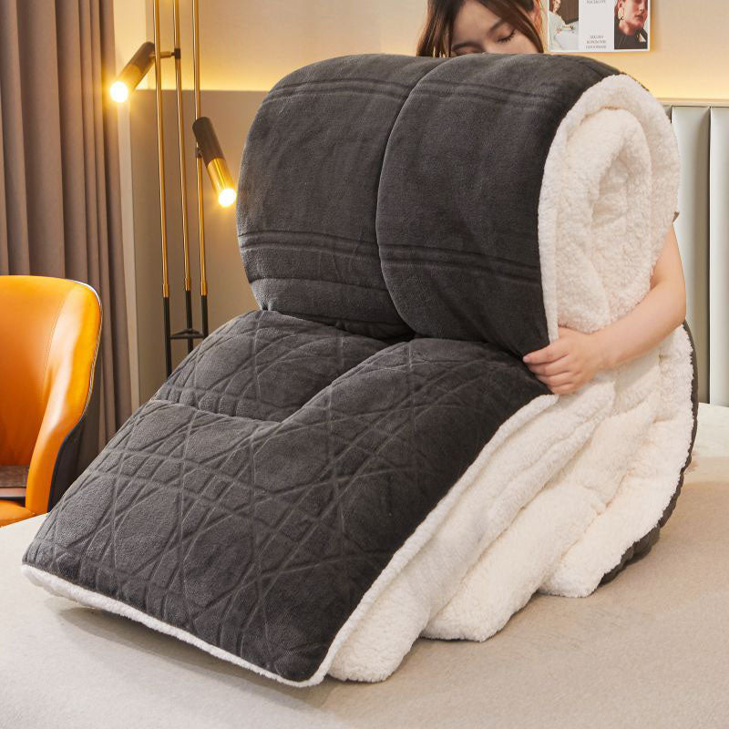 Thick Warm Plush Fleece Blanket