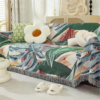 Tropical Style Rainforest Soft Sofa Protector