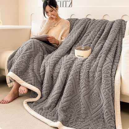 Double-sided Comfy Fluffy Fleece Blanket