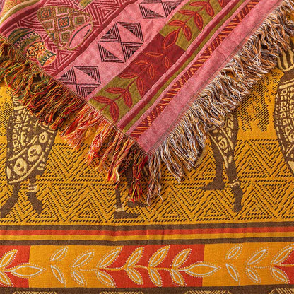 Exotic Style Cotton Gauze Reversible Quilt