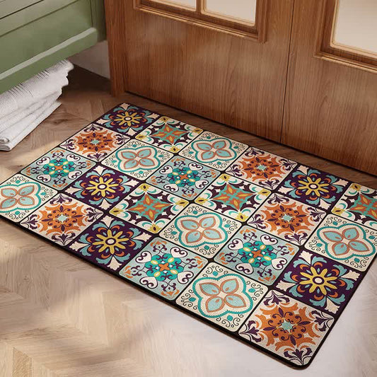 Boho Style Water-absorbent Bath Mat