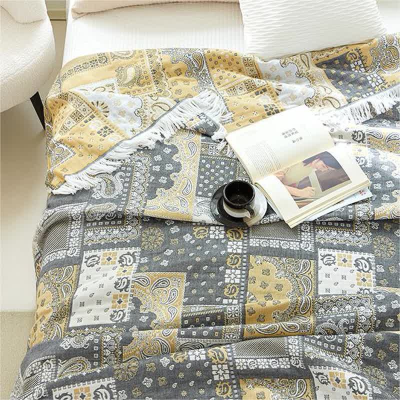 Summer Breathable Tassel Cotton Gauze Quilt