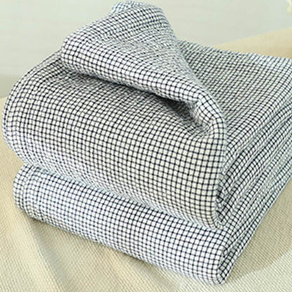 Ownkoti Plaid Sofa Blanket Gauze Sofa Cover