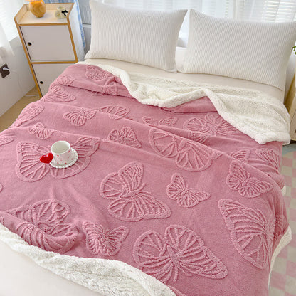 Butterfly Soft Sherpa Decorative Blanket