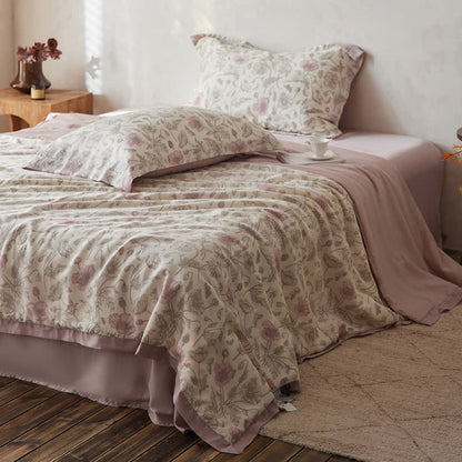 Rustic Floral Smooth Lyocell Sateen Bedding