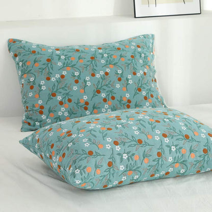 Ownkoti Rural Flower Pattern Pillowcases Pillow Shams (2PCS)