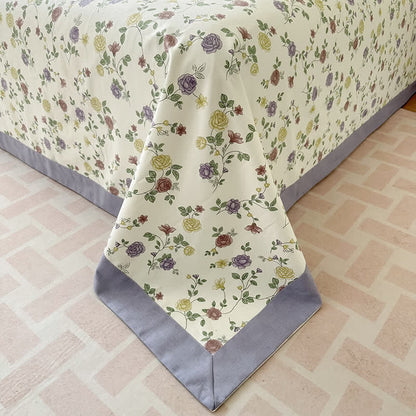 Luxurious Rose Cotton Breathable Coverlet