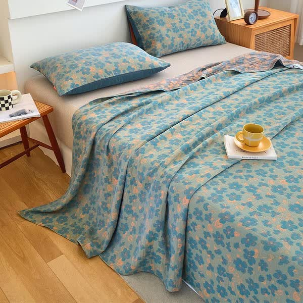 Premium Cotton Pastoral Style Flat Sheet