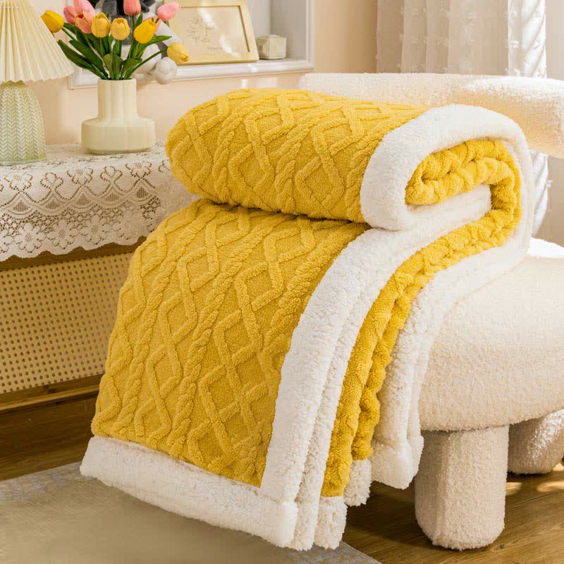 Ownkoti Warm Puffy Cozy Reversible Throw Blanket - image 1