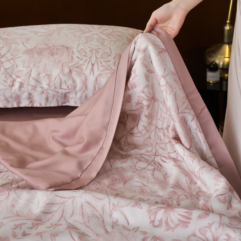 Elegant Floral Soft Lyocell Sateen Bedding