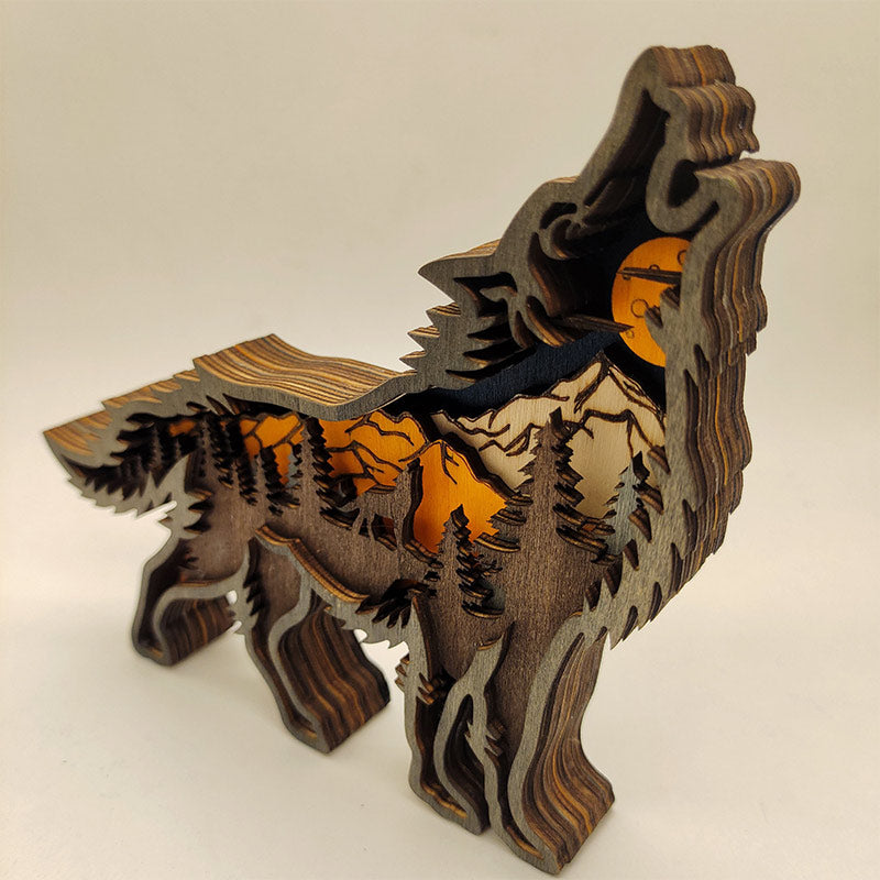 Ownkoti Creative Forest Animal Decoration - Wolf