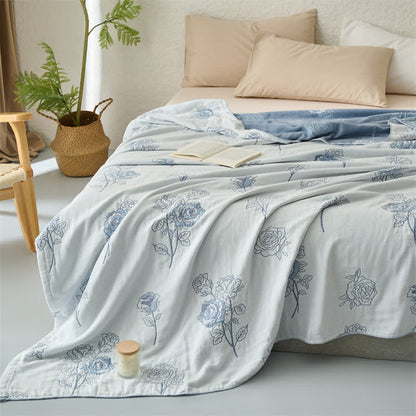 Jacquard Four Layers Cotton Gauze Quilt