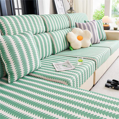 Sectional Geometric Semicircle Couch Cover