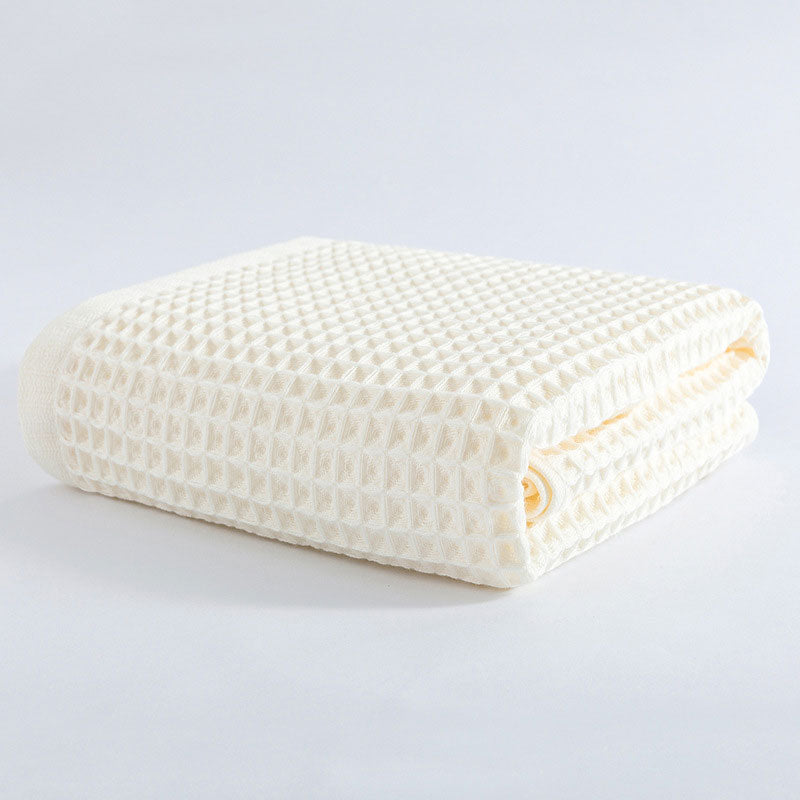 Ownkoti Breathable Cotton Waffle Weave Bath Towel