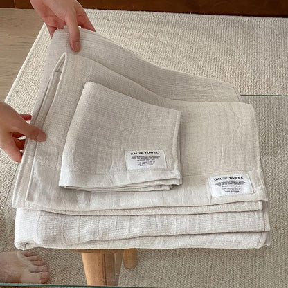 Solid Color Breathable Gauze Towel