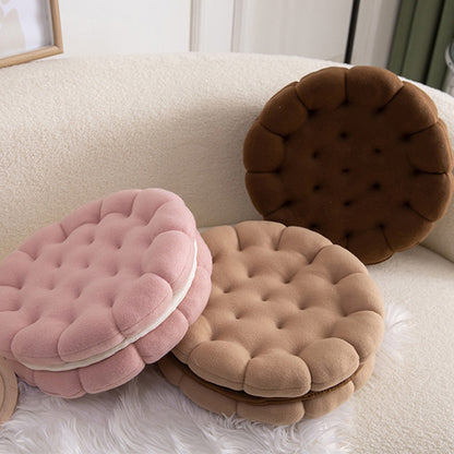 Cute Biscuit Circle Shape Seat Cushion