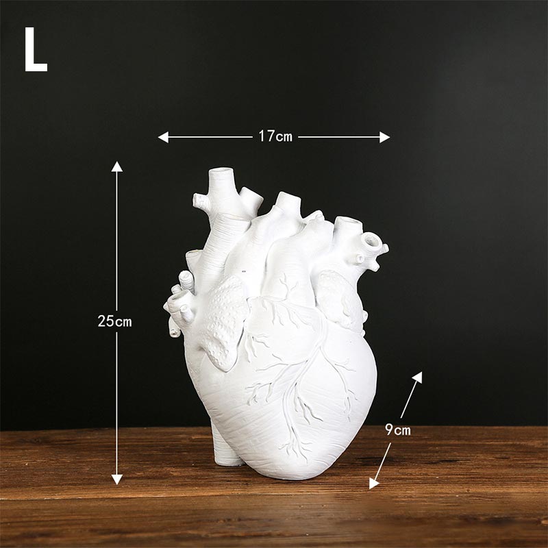 Artificial Heart Shape Flower Vase