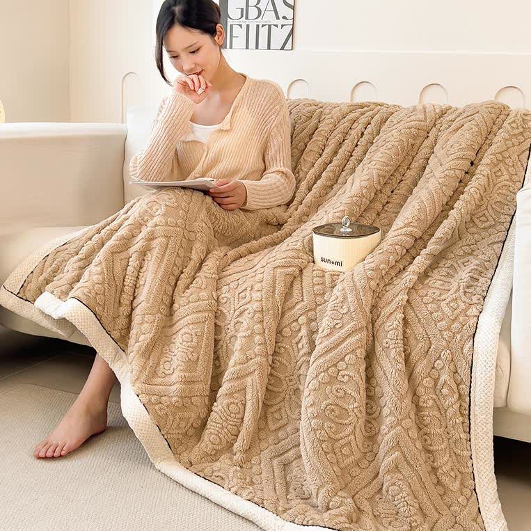 Double-sided Comfy Fluffy Fleece Blanket