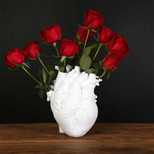 Artificial Heart Shape Flower Vase