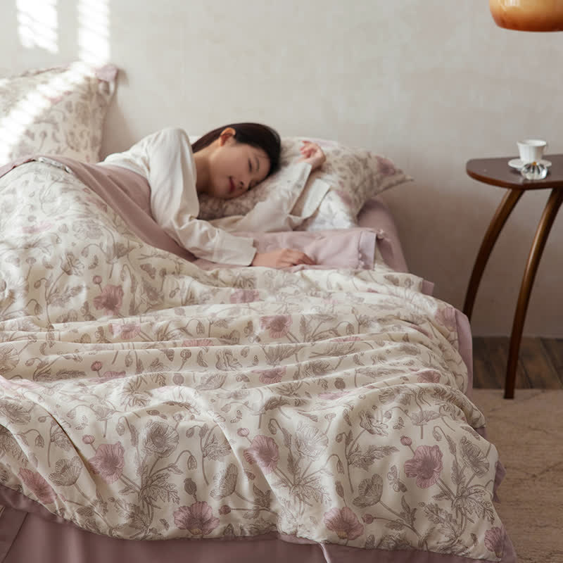 Rustic Floral Smooth Lyocell Sateen Bedding