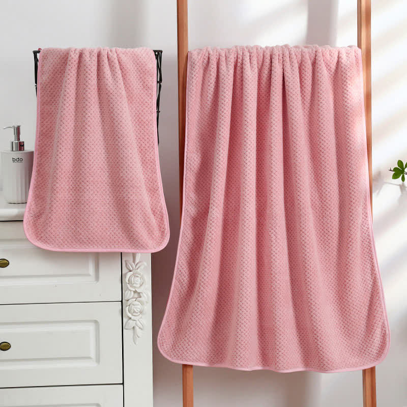 Solid Color Soft Breathable Bath Towel