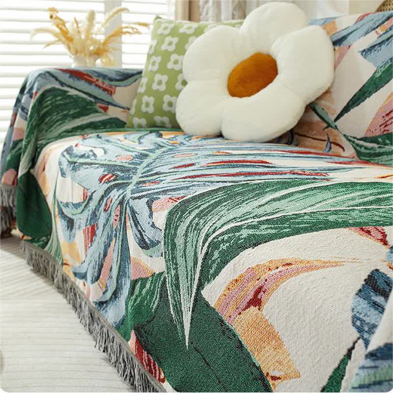 Tropical Style Rainforest Soft Sofa Protector