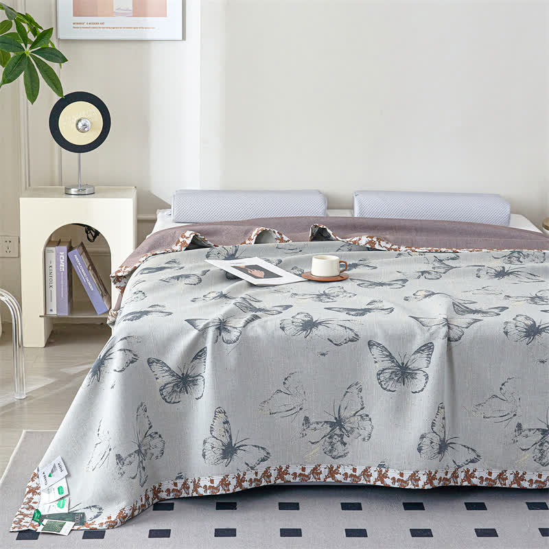 Butterfly Lyocell Gauze Summer Breathable Quilt