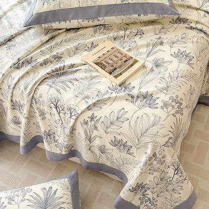 Pure Cotton Pastoral Style Luxurious Coverlet