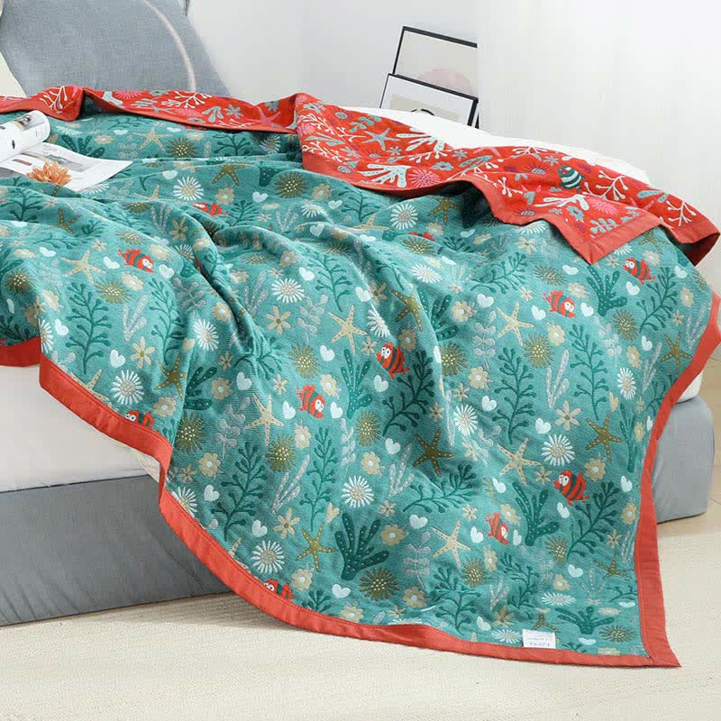 Ownkoti Vintage Reversible Coverlet Soft Floral Quilt