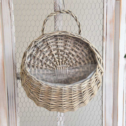 Ownkoti Handwoven Plant Basket with Handle (3PCS)