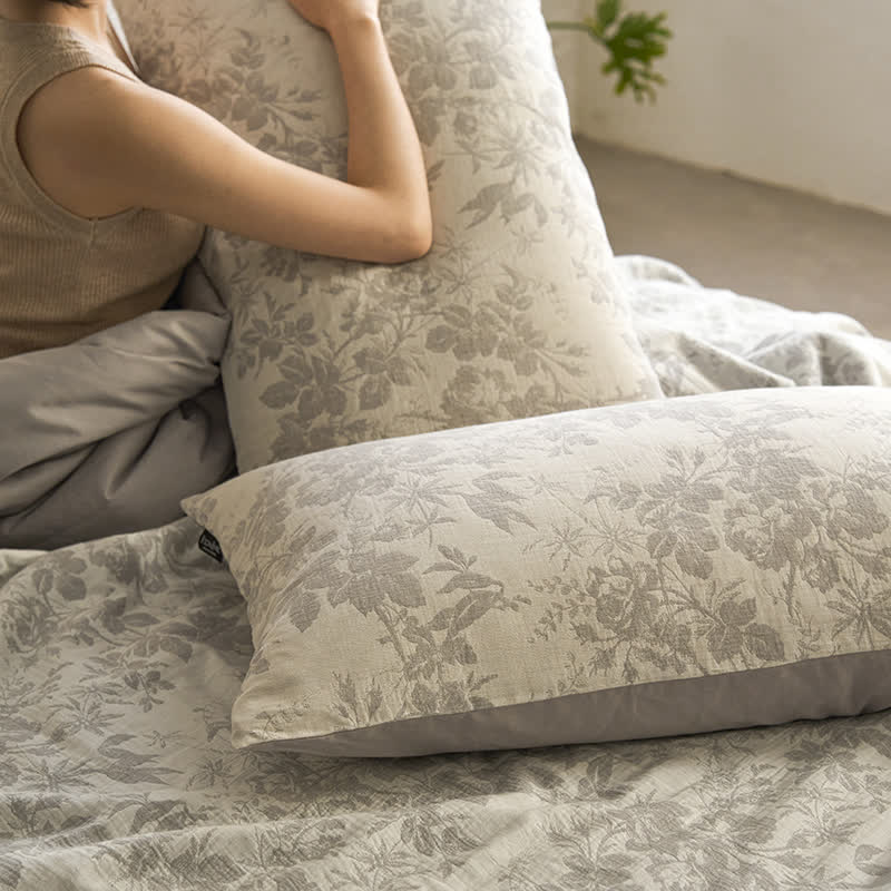 Summer Cotton Gauze Rustic Floral Bedding