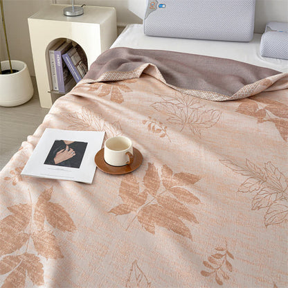 Autumn Leaves Lyocell Fiber Gauze Quilt