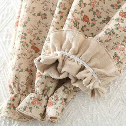 Vintage Rose Garden Cotton Loungewear Set