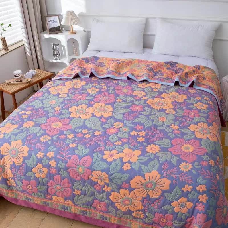 Jacquard Cotton Pastoral Summer Towel Quilt