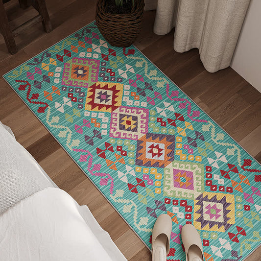 Geometric Kilim Area Bedroom Runner Rug